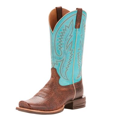 Ariat Western: Relentless Advantage Botas Western Hombre - Marrones / Azules (DUVWP3795)